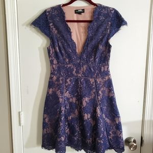 Skater Style Lacey Cocktail Dress